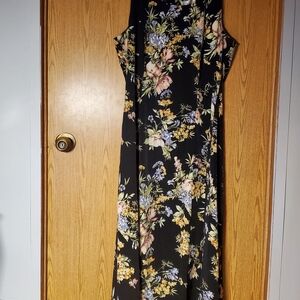 Elegant Yellow and White Halter Maxi Dress for Weddings